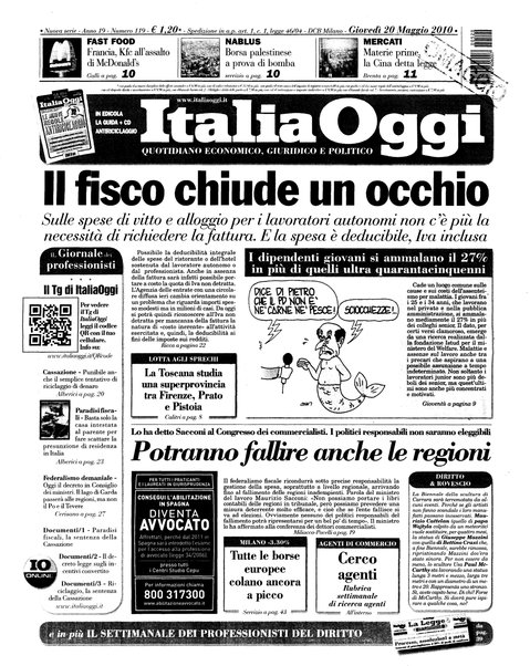 Italia oggi : quotidiano di economia finanza e politica